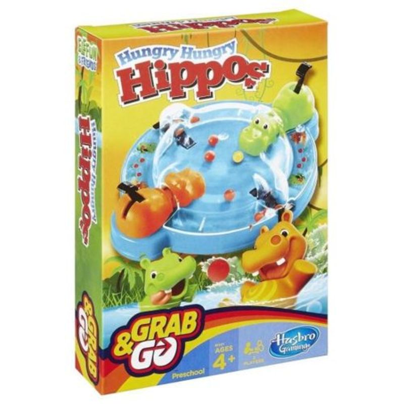 Gra Hungry Hippos Grab & Go B1001 HASBRO - 15,27 PLN