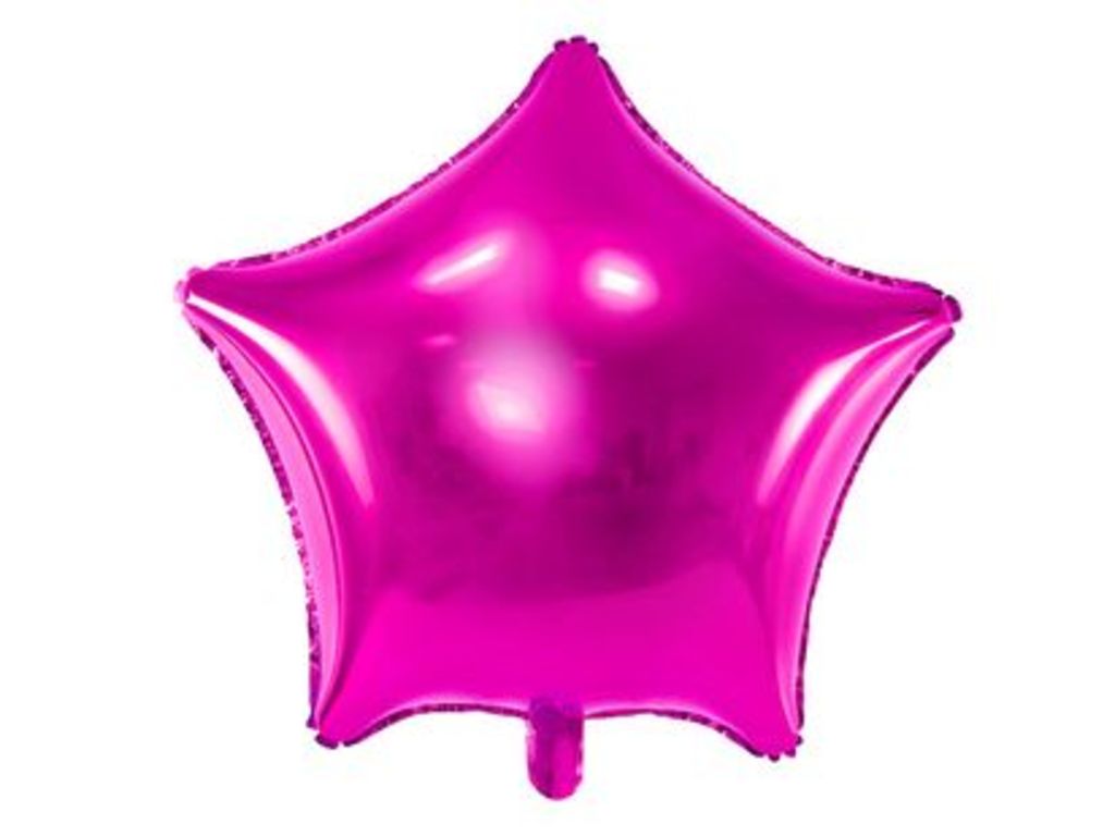 Balon foliowy gwiazdka rozowa 25cm
