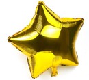 Balon foliowy gwiazdka zlota  25 cm